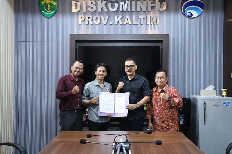 Diskominfo Kaltim Lakukan Penandatanganan NPHD Bersama KPID Kaltim